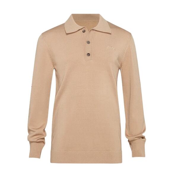 Ser.O.Ya Men's NEW Size XL Beige Long Sleeve Collared Tico Polo Shirt NWT - Picture 1 of 7